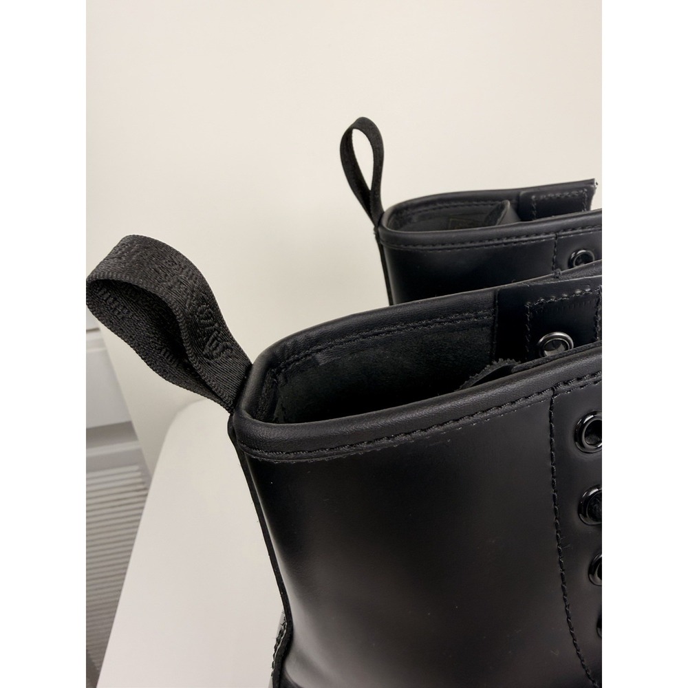 Dr. Martens 1460 Mono Smooth Black Leather Boots Men's 4 Women's 5 - Picture 5 of 14